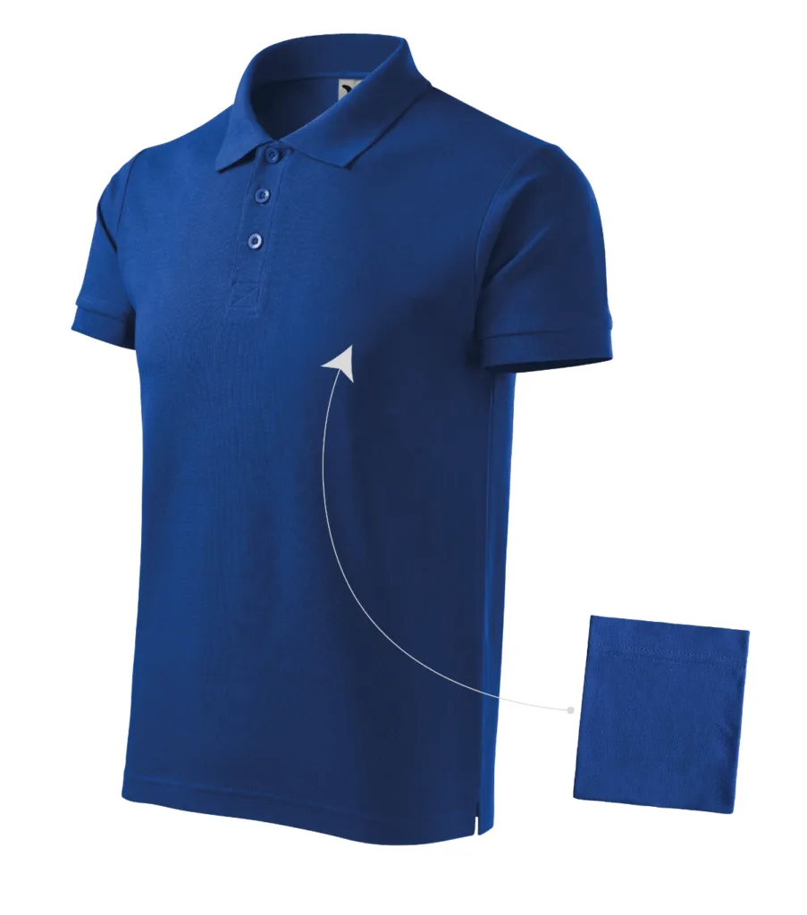 Polokošile MALFINI Cotton 212, pánská, královská modrá