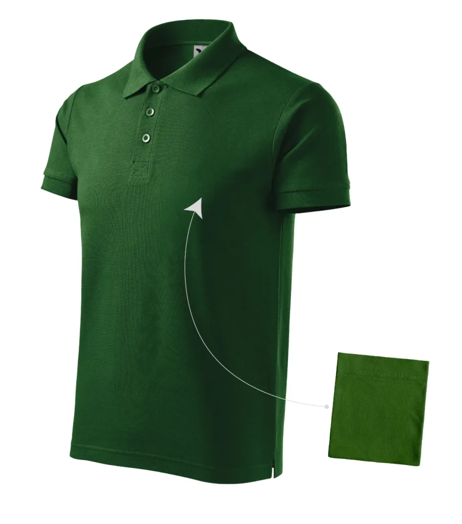 Polokošile MALFINI Cotton 212, pánská, lahvově zelená