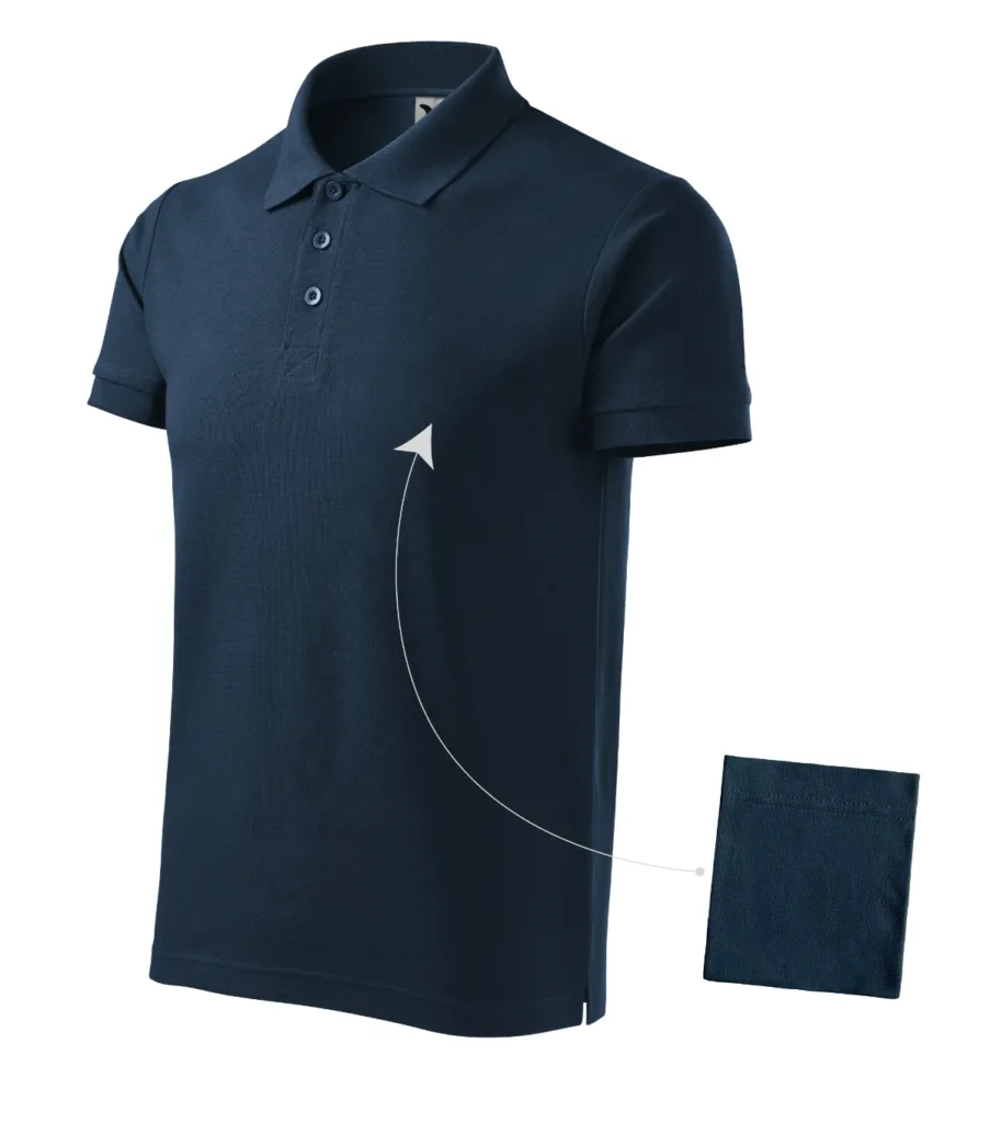 Polokošile MALFINI Cotton 212, pánská, námořní modrá
