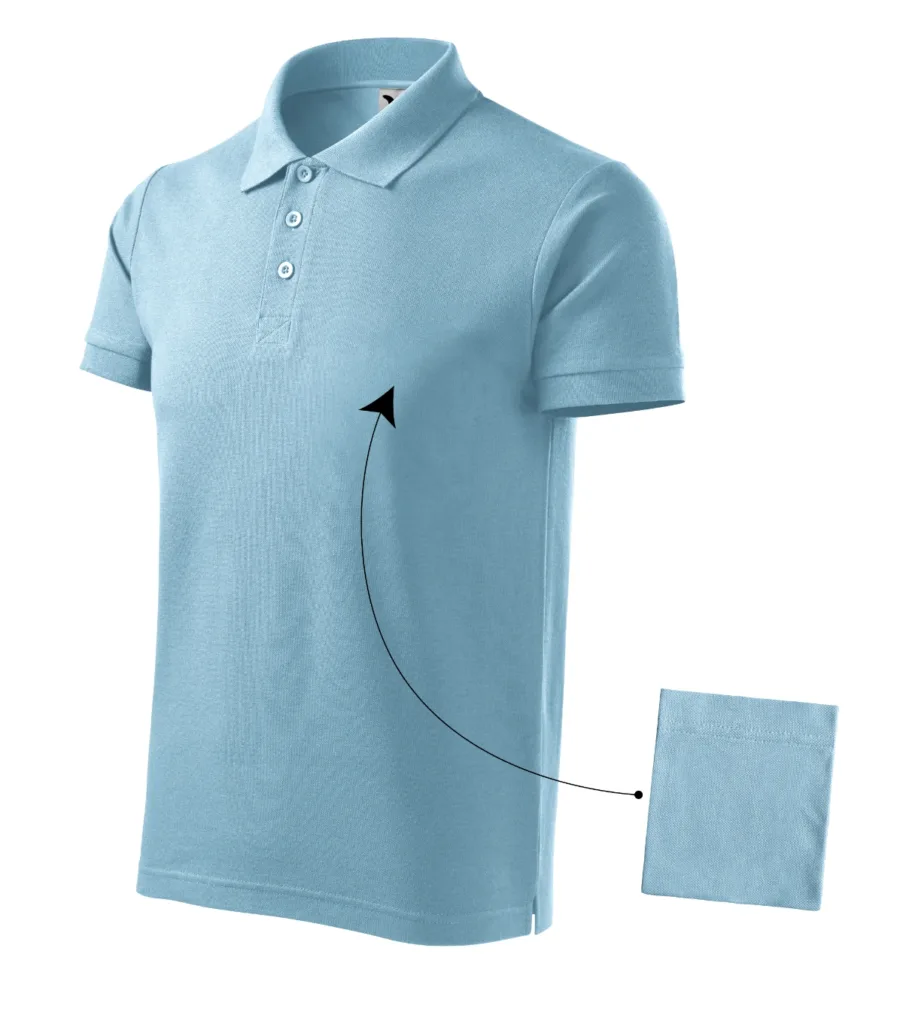 Polokošile MALFINI Cotton 212, pánská, nebesky modrá