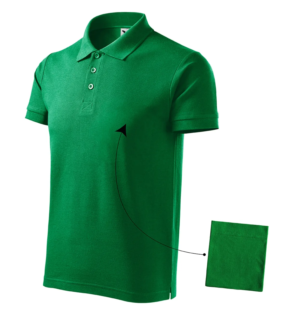 Polokošile MALFINI Cotton 212, pánská, středně zelená