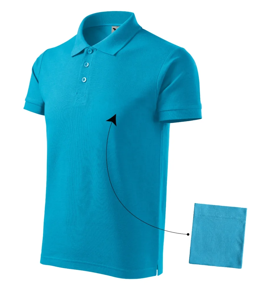 Polokošile MALFINI Cotton 212, pánská, tyrkysová