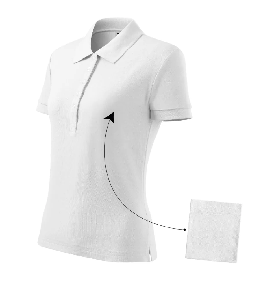 Polokošile MALFINI Cotton 213, dámská, bílá