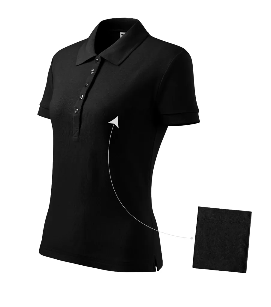 Polokošile MALFINI Cotton 213, dámská, černá