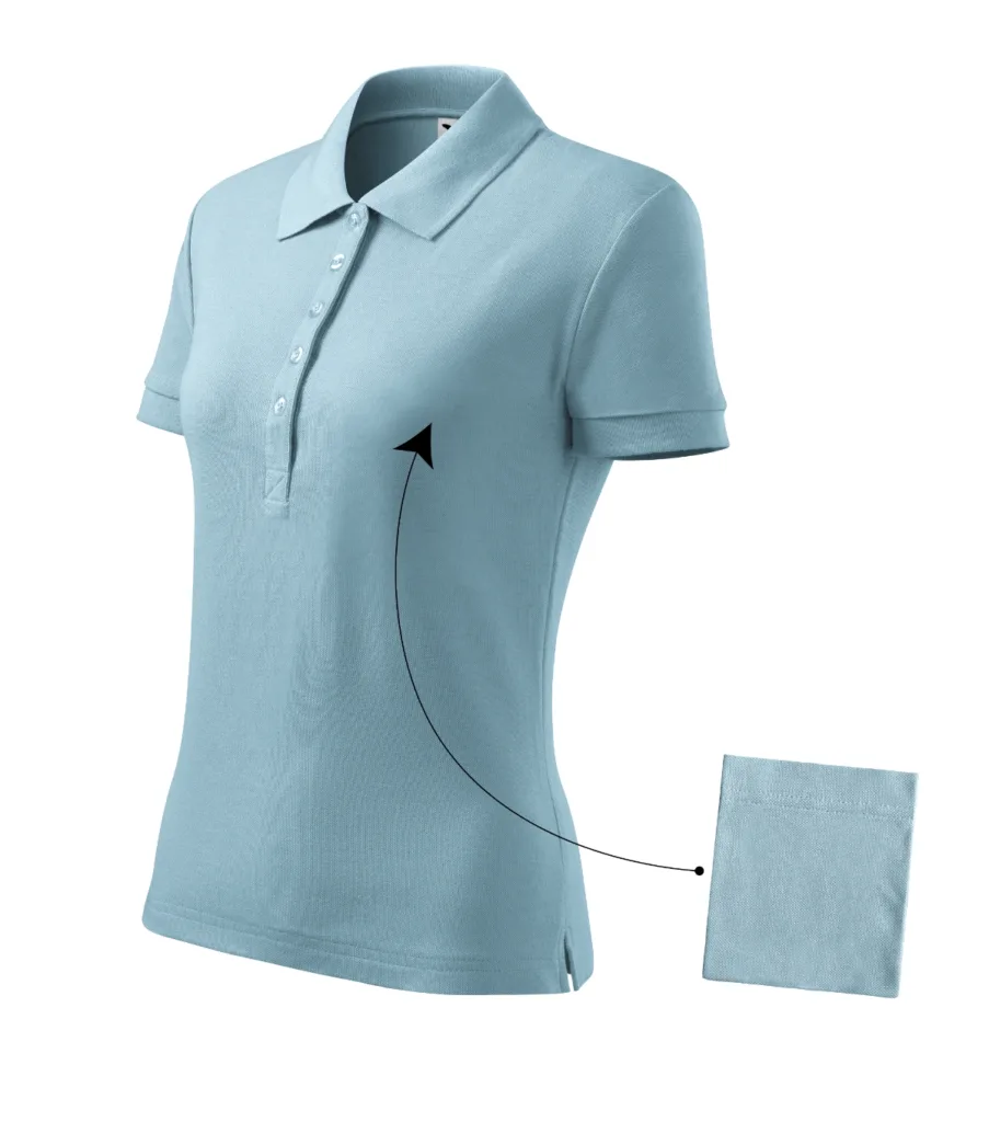 Polokošile MALFINI Cotton 213, dámská, nebesky modrá