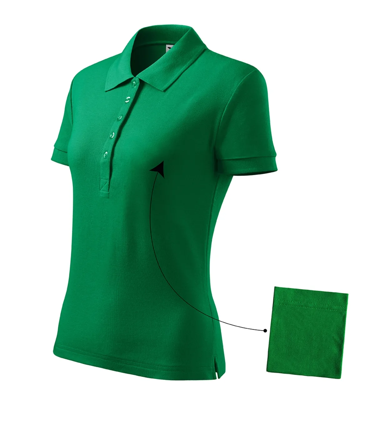 Polokošile MALFINI Cotton 213, dámská, středně zelená