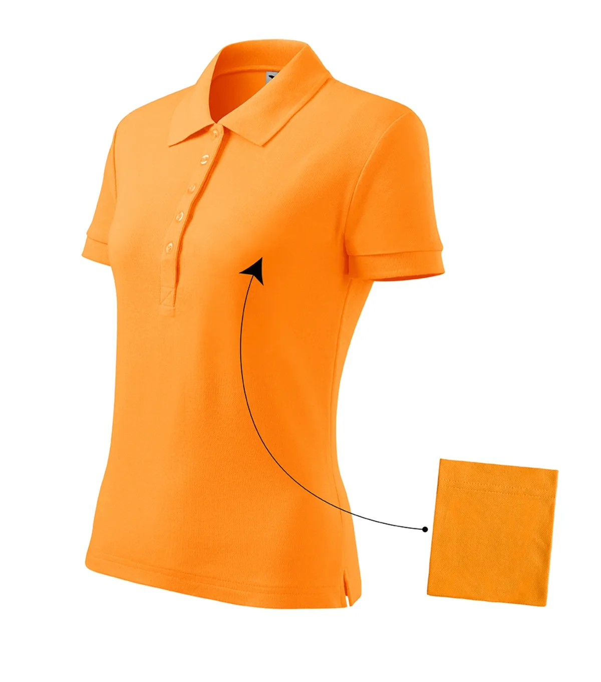 Polokošile MALFINI Cotton 213, dámská, tangerine orange
