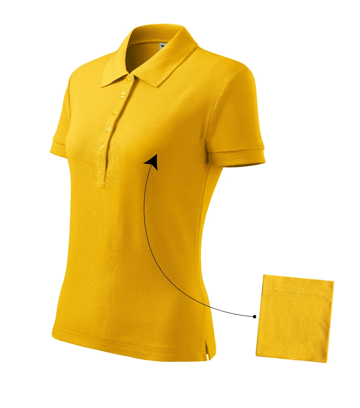 Polokošile MALFINI Cotton 213, dámská, žlutá