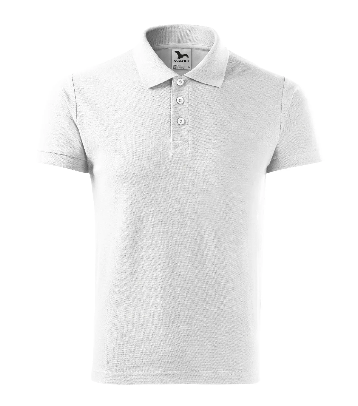 Polokošile MALFINI Cotton Heavy 215, pánská, bílá - Obrázek 2