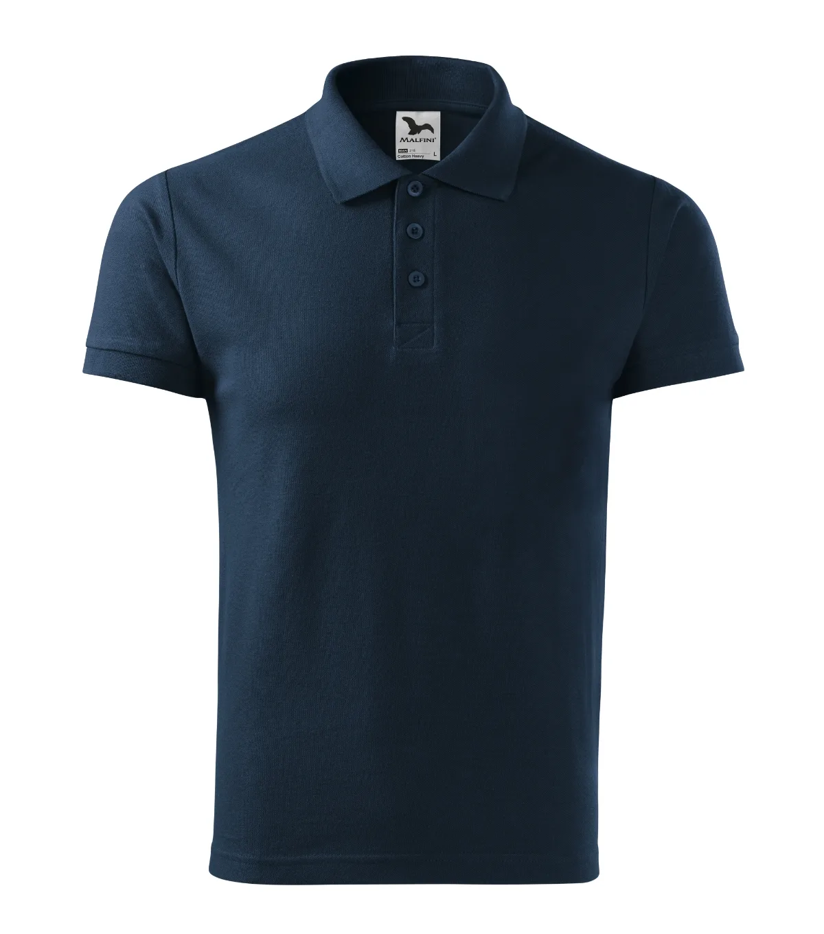 Polokošile MALFINI Cotton Heavy 215, pánská, námořní modrá - Obrázek 2