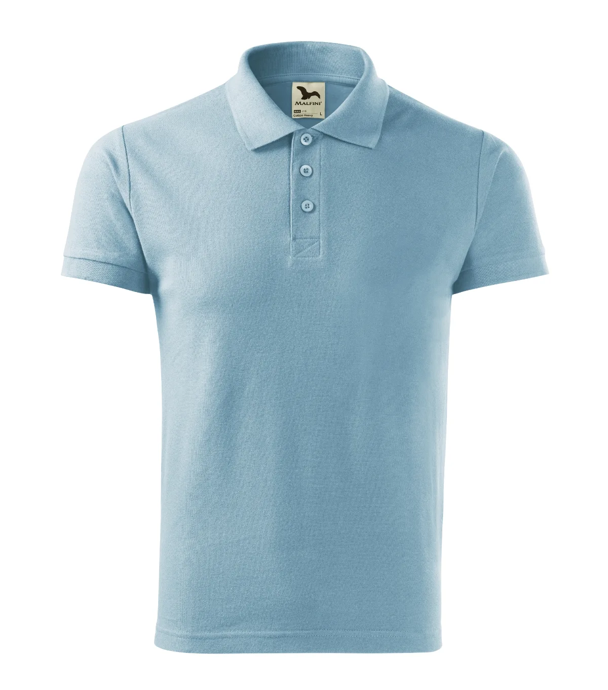 Polokošile MALFINI Cotton Heavy 215, pánská, nebesky modrá - Obrázek 2