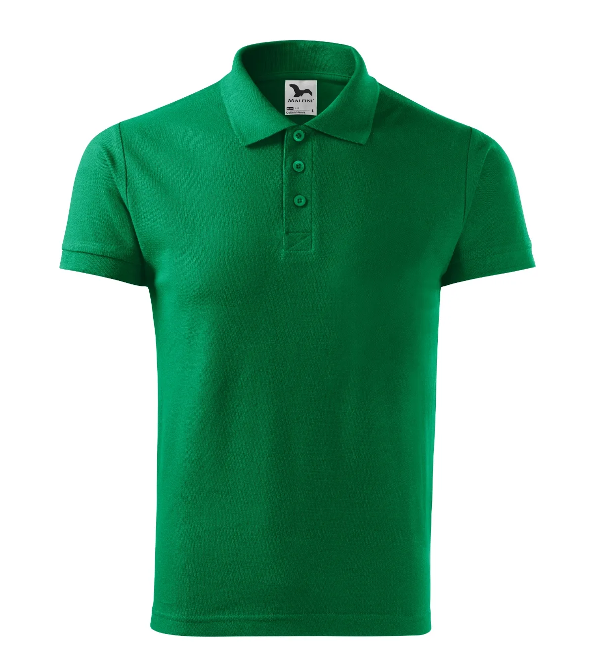 Polokošile MALFINI Cotton Heavy 215, pánská, středně zelená - Obrázek 2