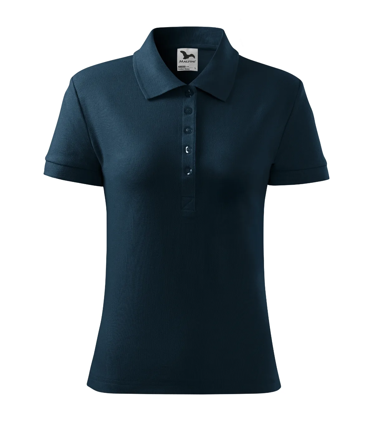Polokošile MALFINI Cotton Heavy 216, dámská, námořní modrá - Obrázek 2