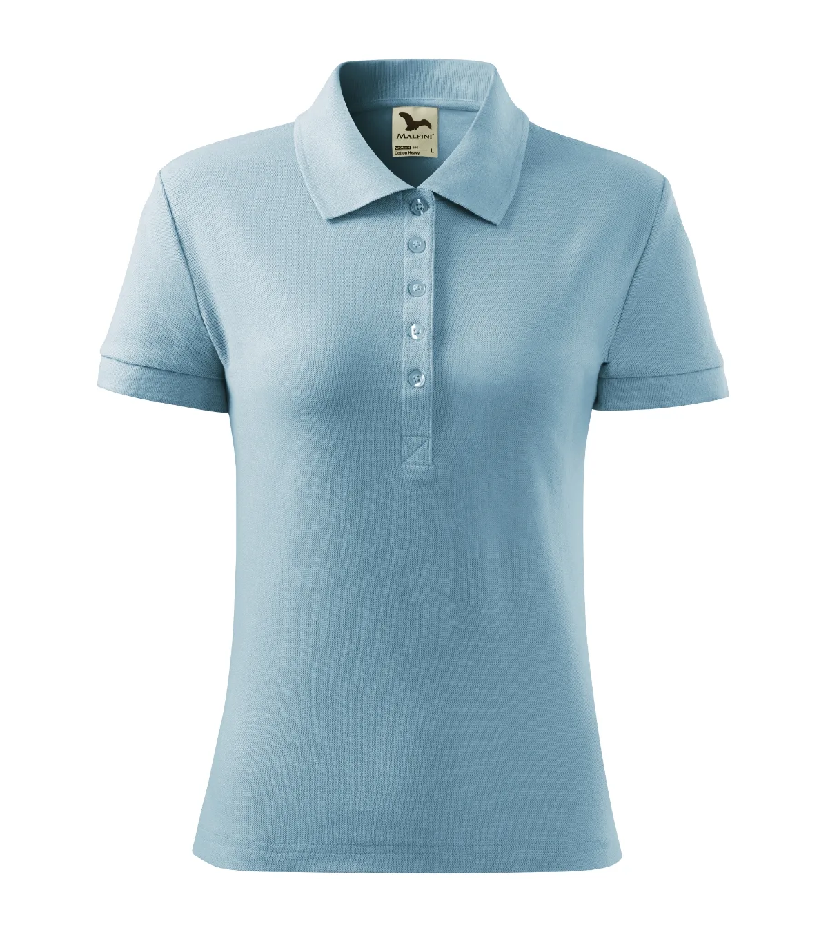 Polokošile MALFINI Cotton Heavy 216, dámská, nebesky modrá - Obrázek 2