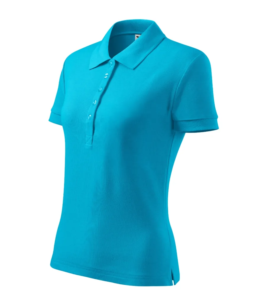 Polokošile MALFINI Cotton Heavy 216, dámská, tyrkysová