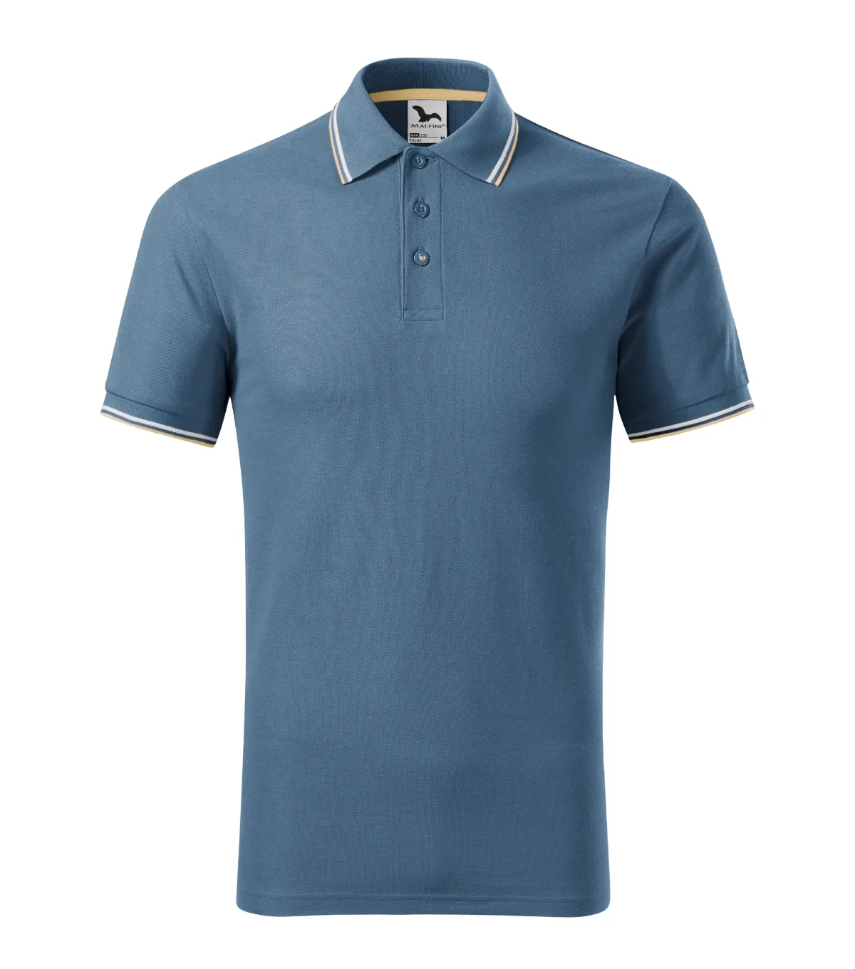 Polokošile MALFINI Focus 232, pánská, denim - Obrázek 2