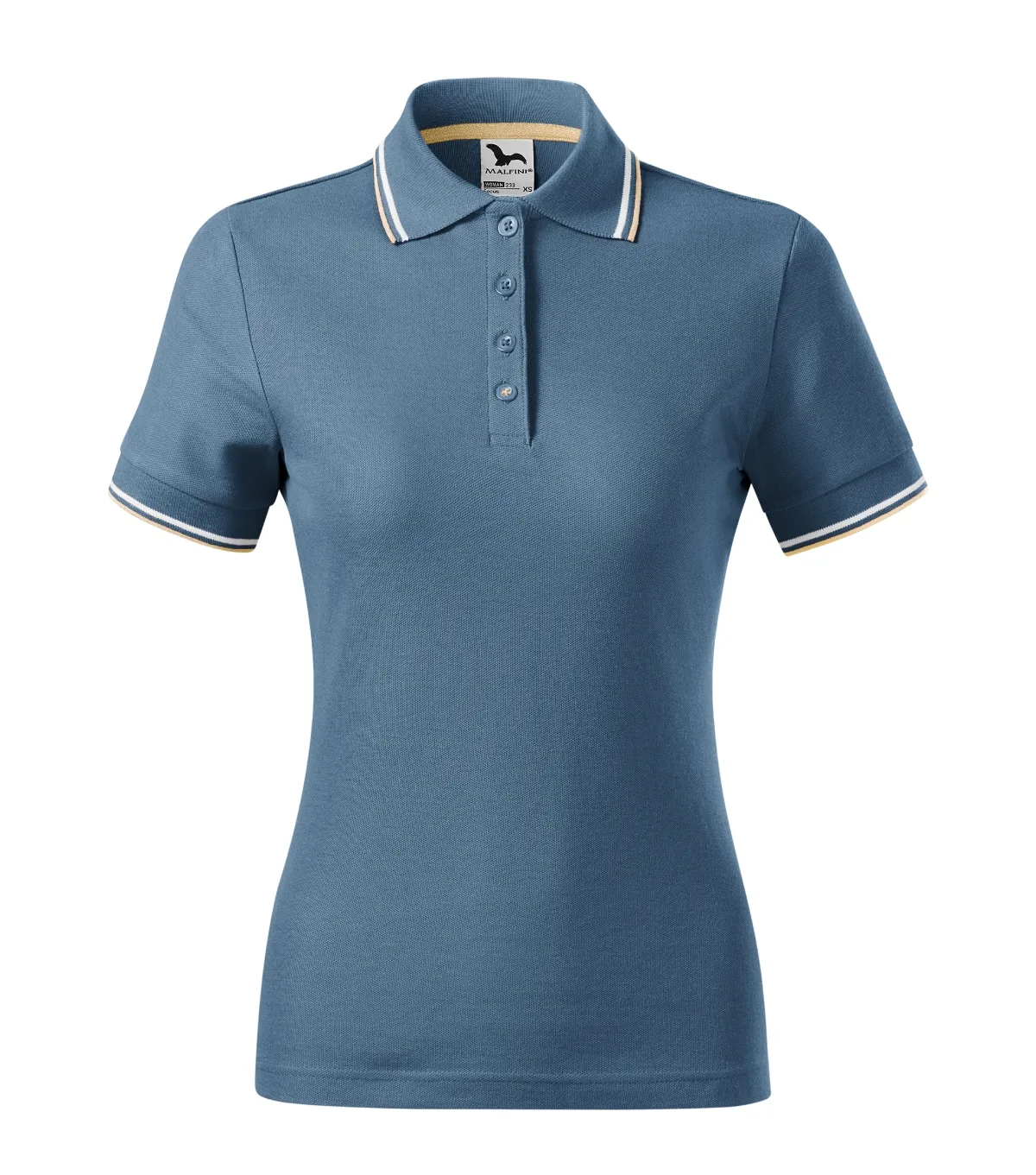 Polokošile MALFINI Focus 233, dámská, denim - Obrázek 2