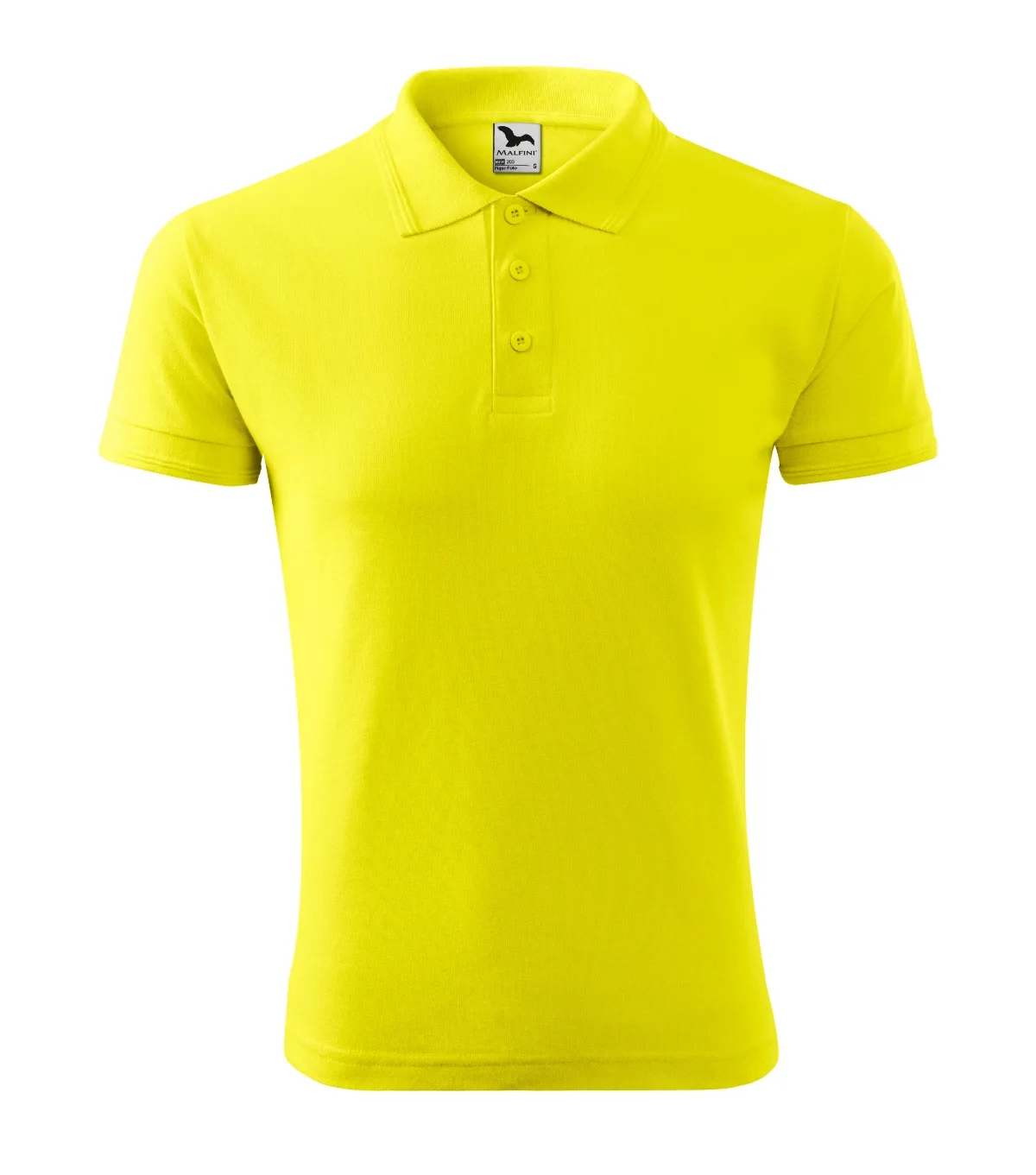 Polokošile MALFINI Pique Polo 203, pánská, citronová - Obrázek 2