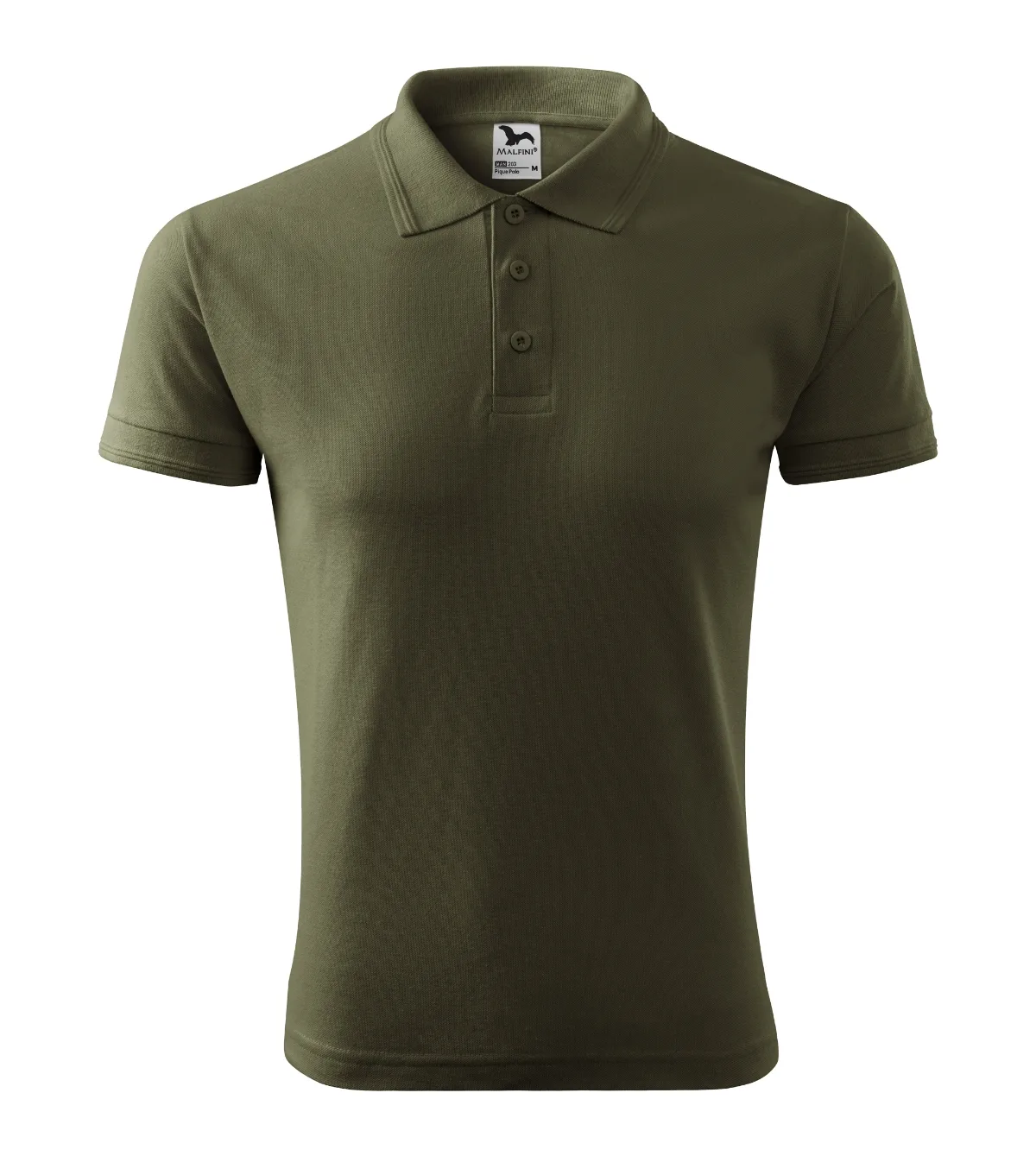 Polokošile MALFINI Pique Polo 203, pánská, military - Obrázek 2