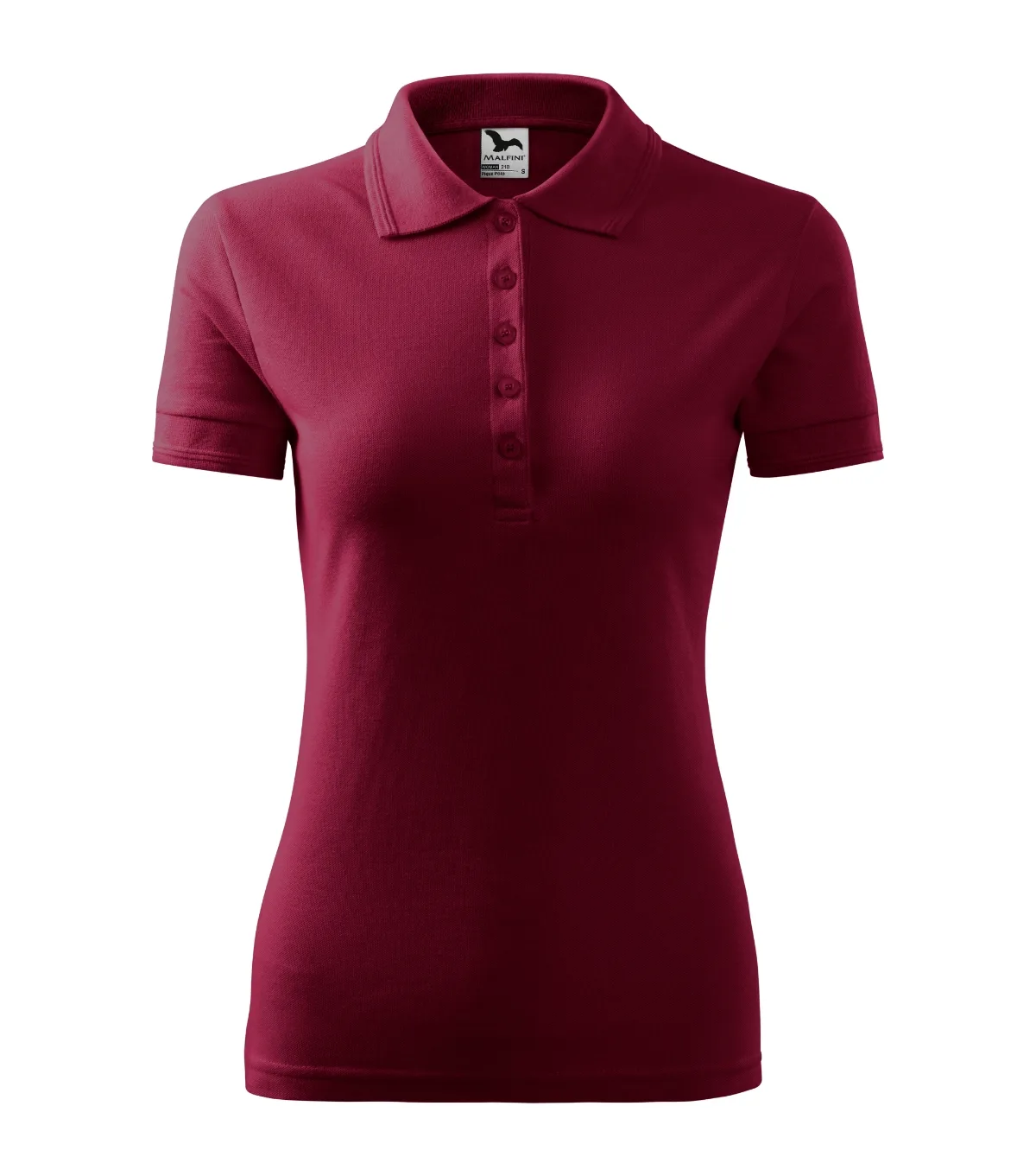 Polokošile MALFINI Pique Polo 210, dámská, garnet - Obrázek 2