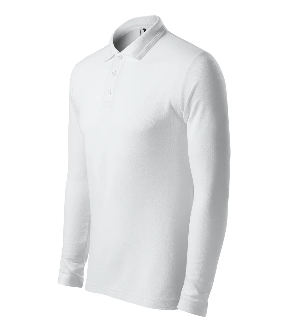 Polokošile MALFINI Pique Polo LS 221, pánská, bílá