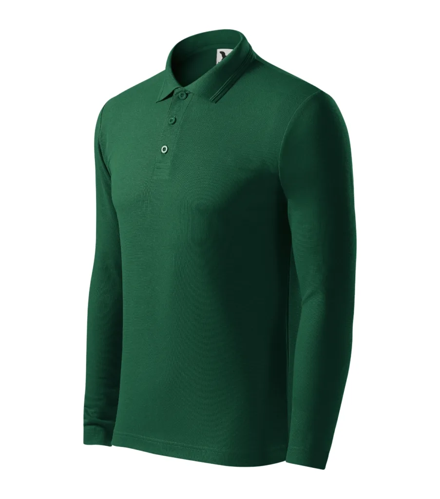 Polokošile MALFINI Pique Polo LS 221, pánská, dark green