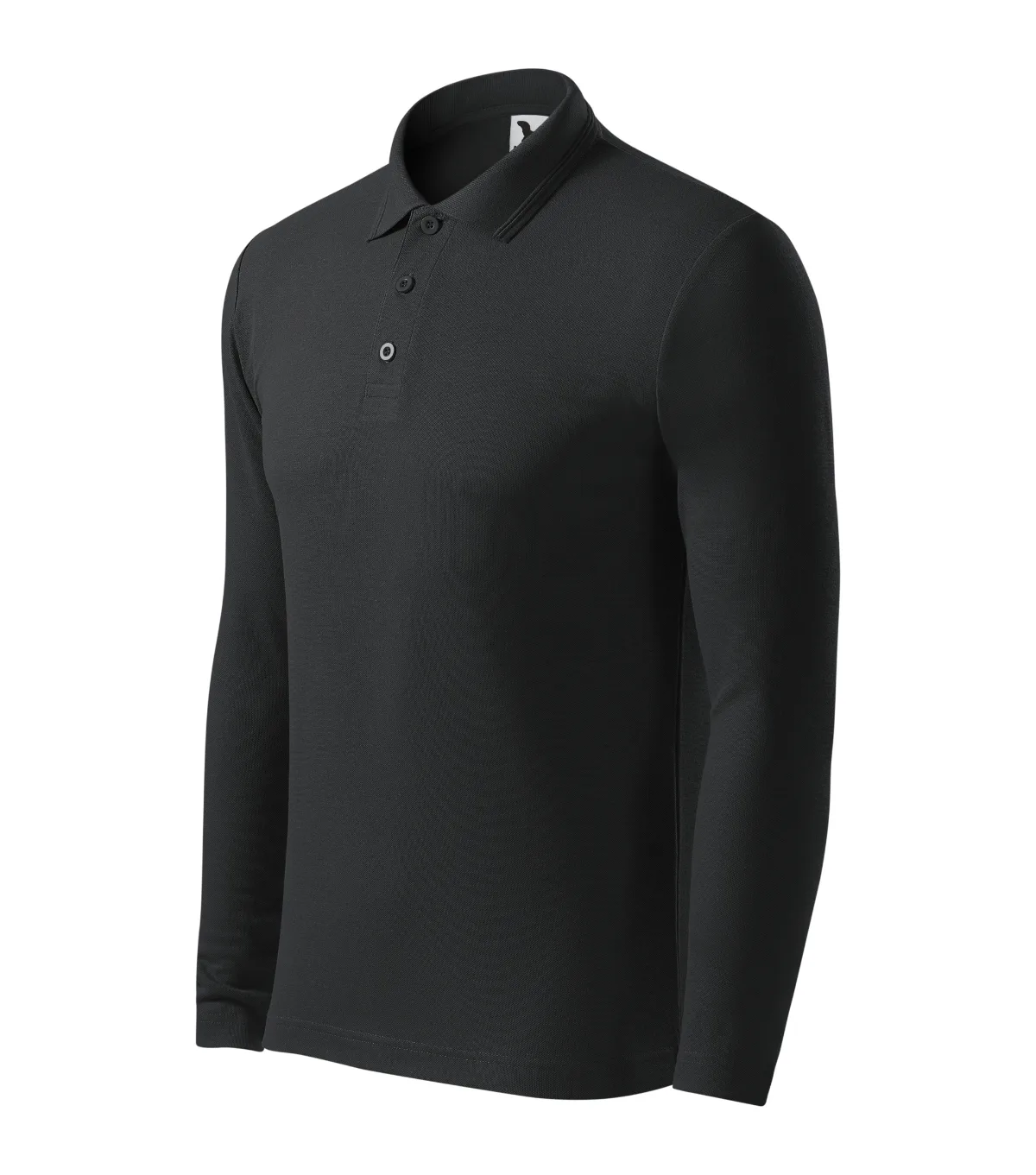 Polokošile MALFINI Pique Polo LS 221, pánská, ebony gray
