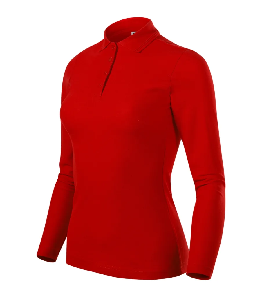 Polokošile MALFINI Pique Polo LS 231, dámská, červená