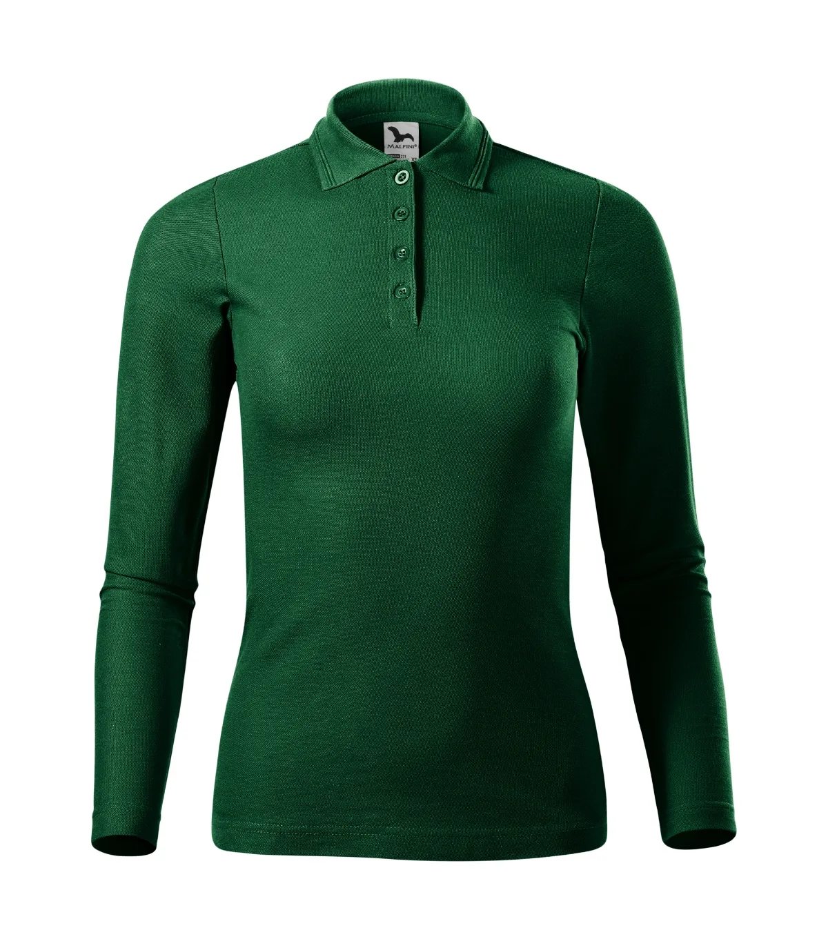 Polokošile MALFINI Pique Polo LS 231, dámská, dark green - Obrázek 2