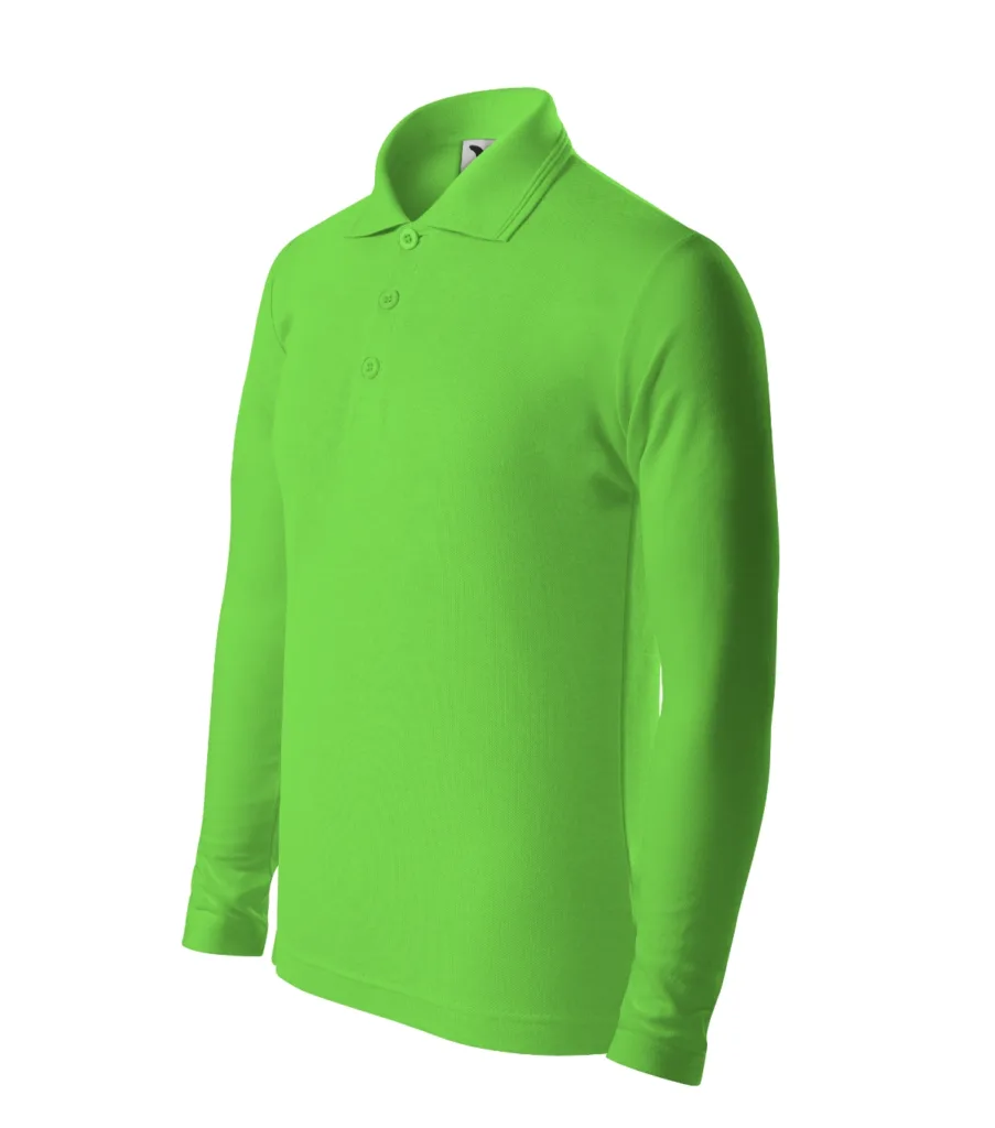 Polokošile MALFINI Pique Polo LS 241, dětská, apple green