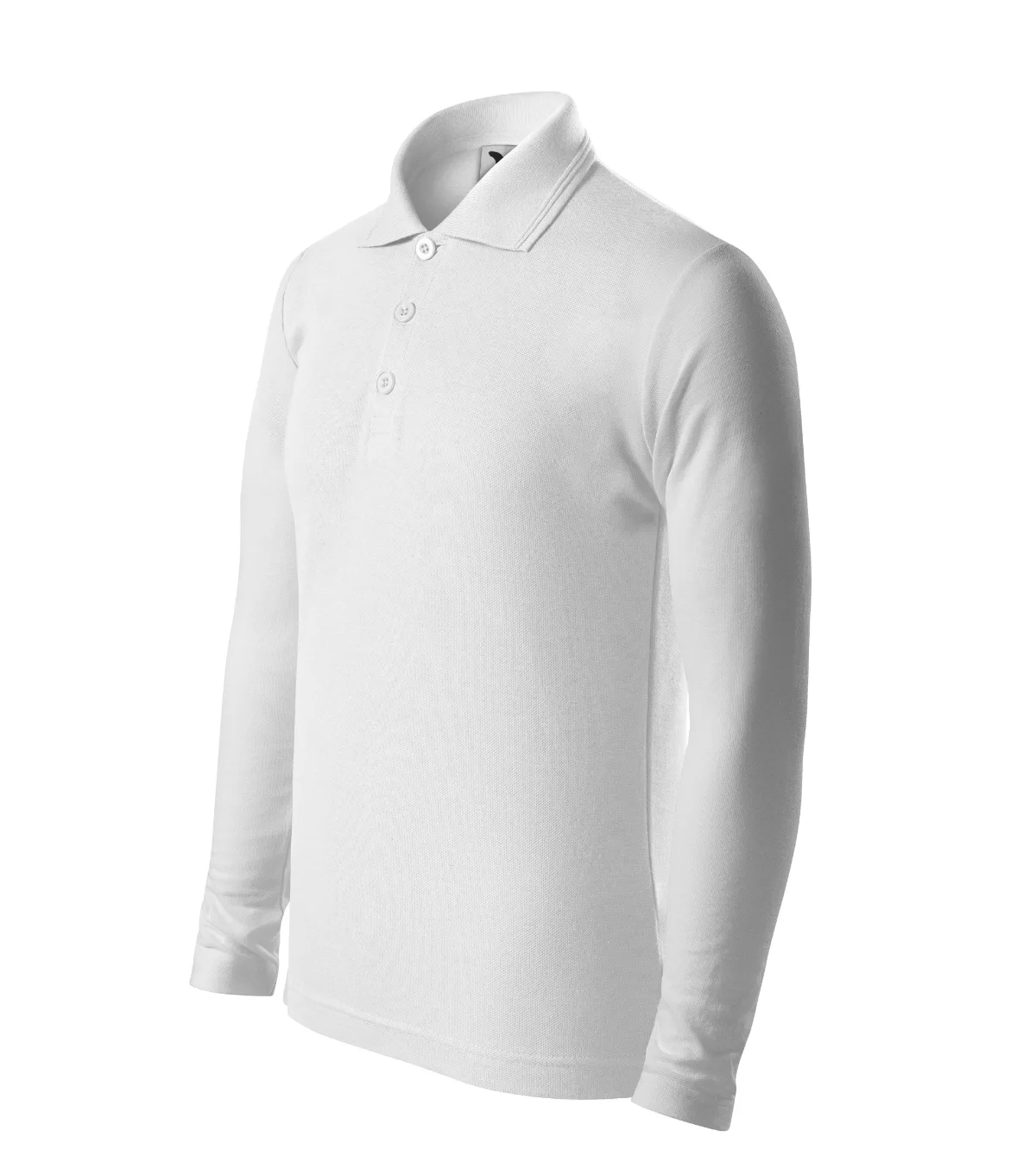 Polokošile MALFINI Pique Polo LS 241, dětská, bílá