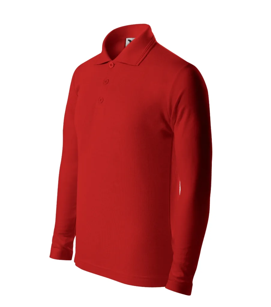 Polokošile MALFINI Pique Polo LS 241, dětská, červená