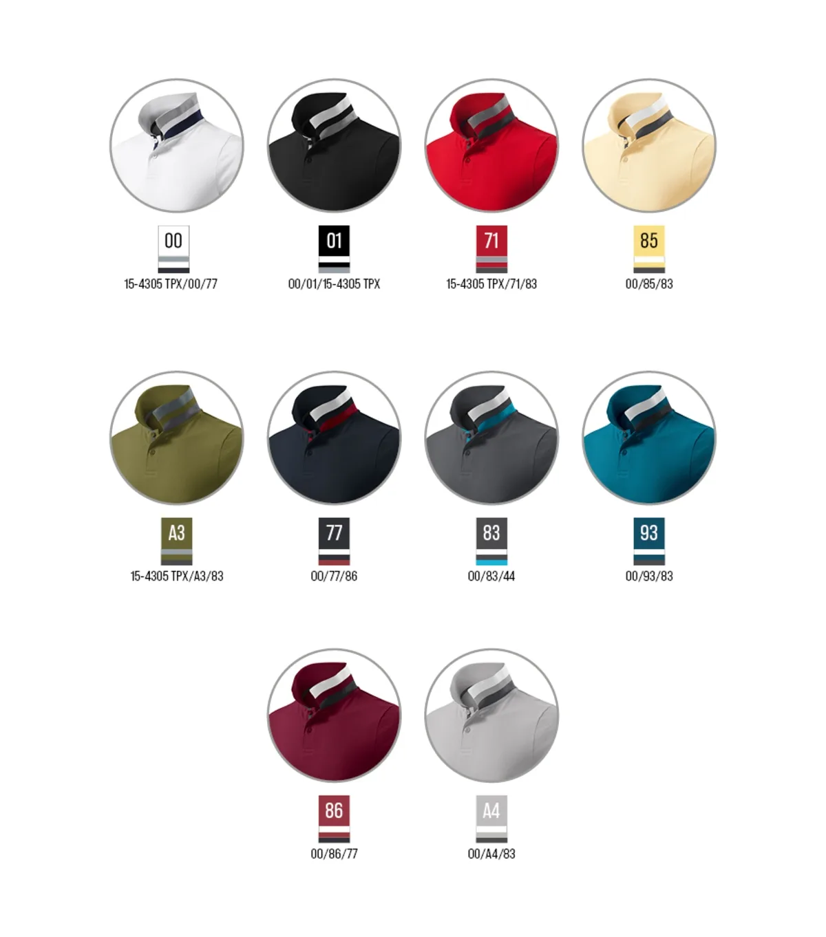 Polokošile MALFINI Premium Collar Up 256, pánská, formula red - Obrázek 3