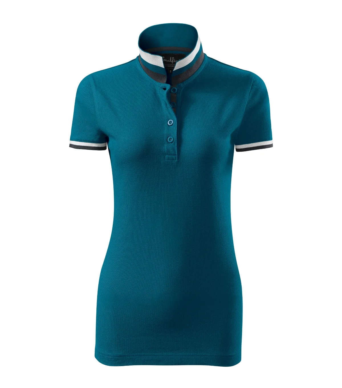 Polokošile MALFINI Premium Collar Up 257, dámská, petrolejová - Obrázek 2