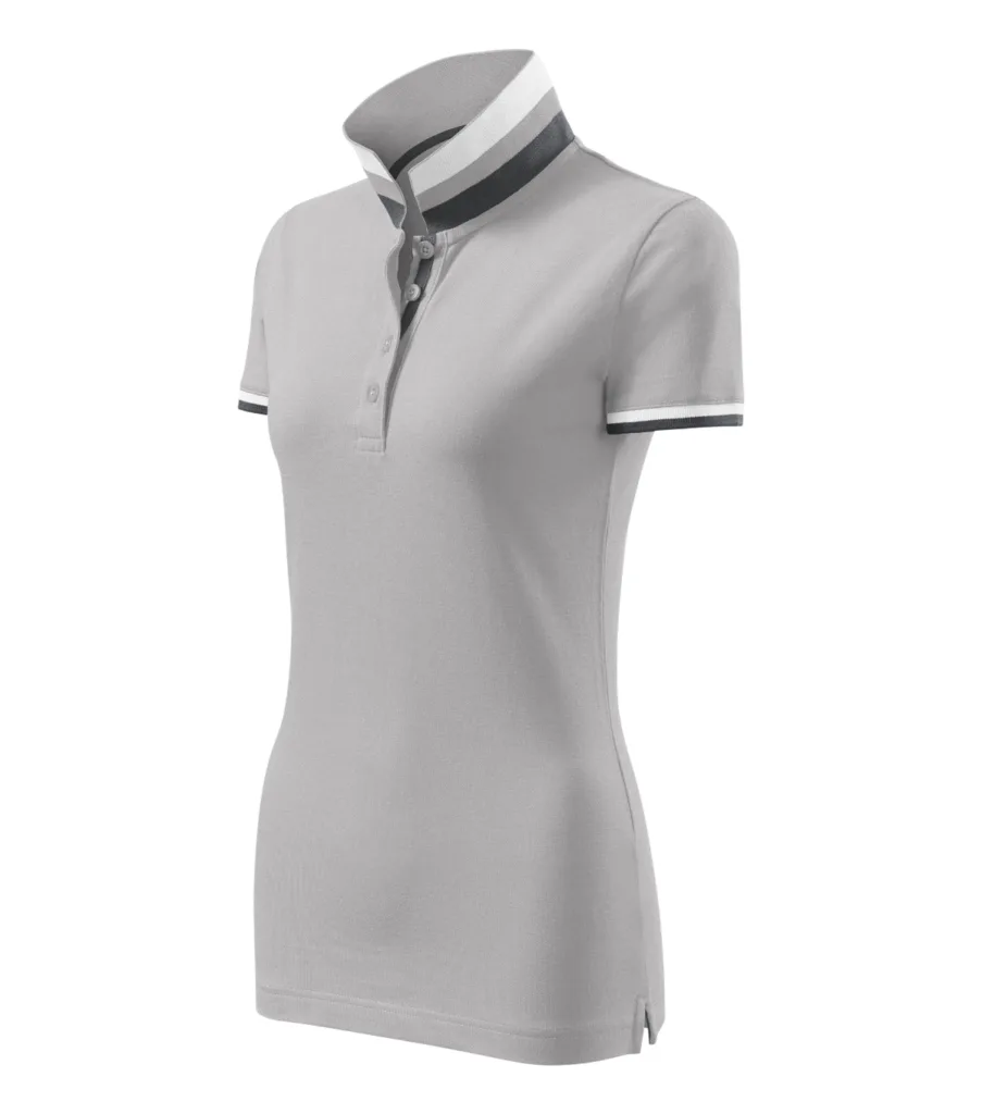 Polokošile MALFINI Premium Collar Up 257, dámská, silver gray
