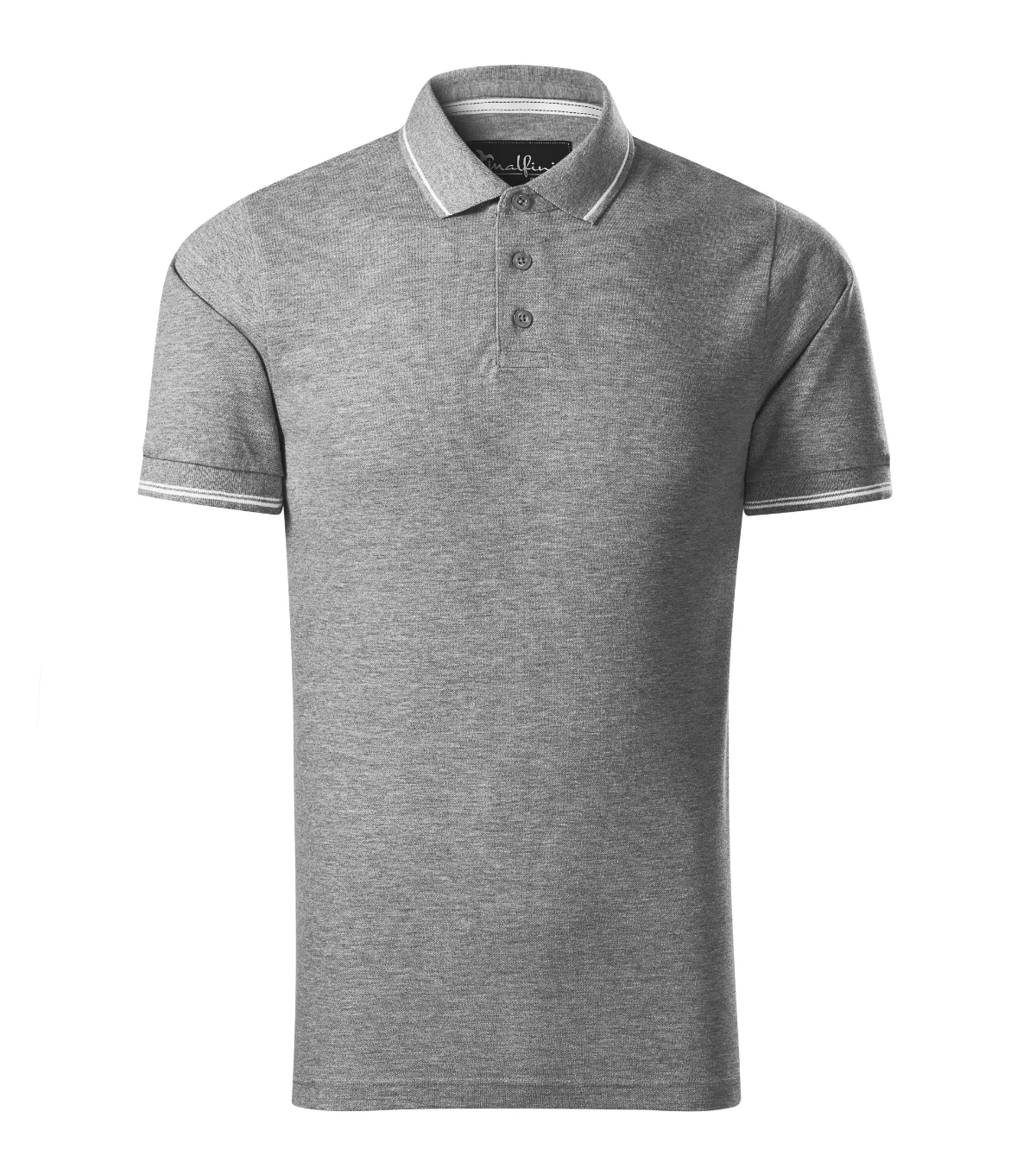 Polokošile MALFINI Premium Perfection plain 251, pánská, tmavě šedý melír - Obrázek 2