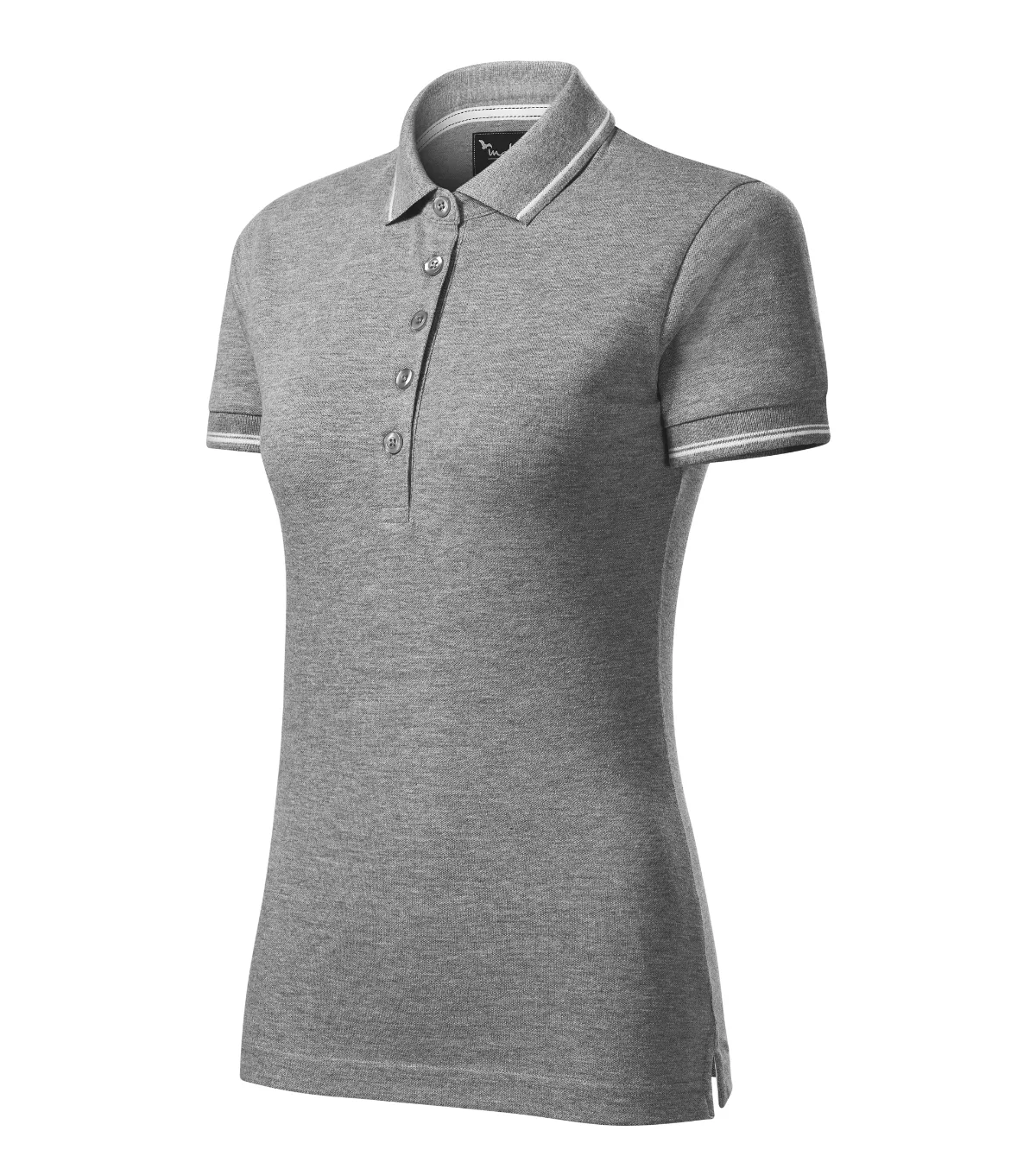 Polokošile MALFINI Premium Perfection plain 253, dámská, tmavě šedý melír