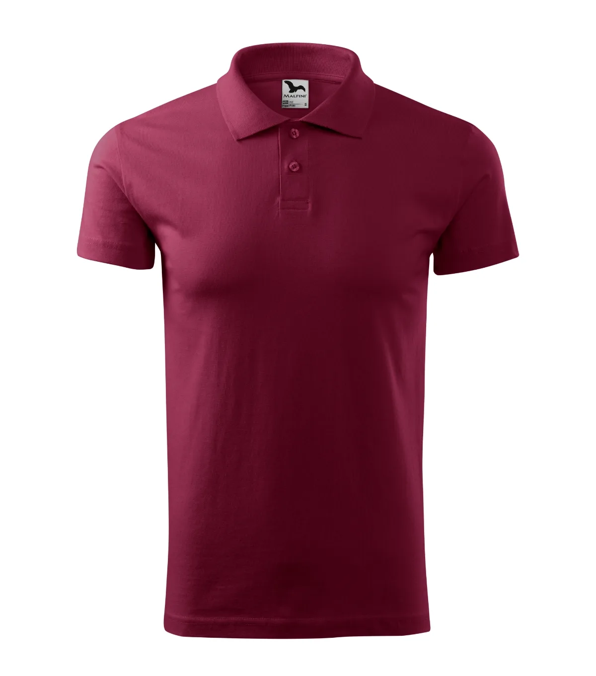 Polokošile MALFINI Single J. 202, pánská, garnet - Obrázek 2