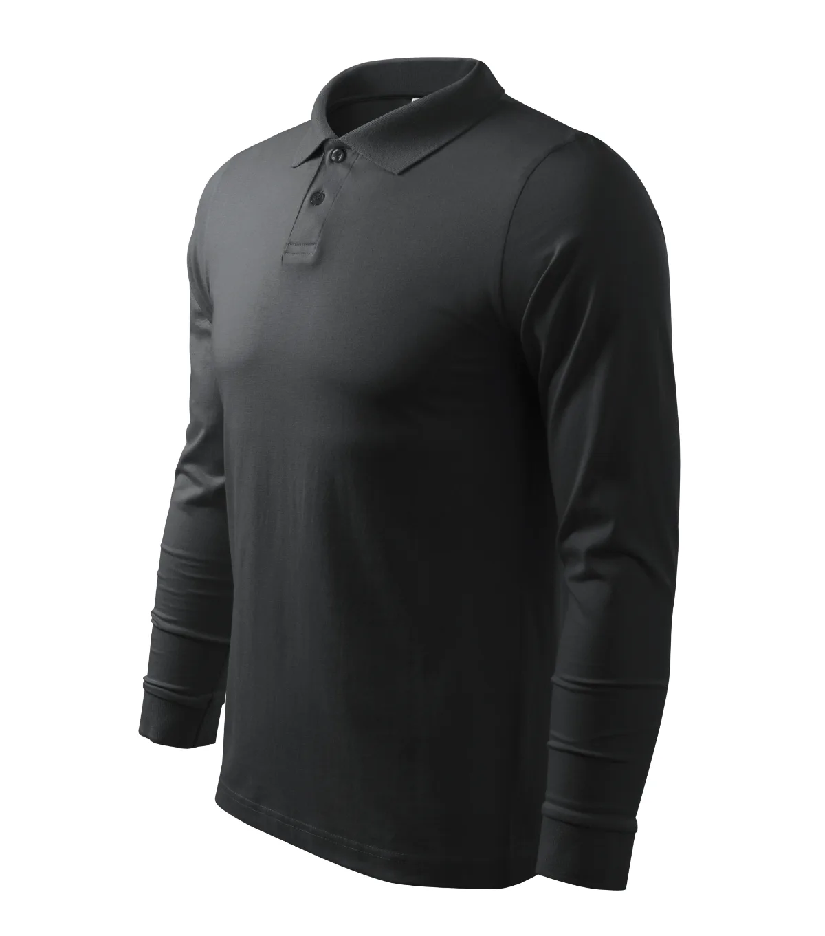 Polokošile MALFINI Single J. LS 211, pánská, ebony gray