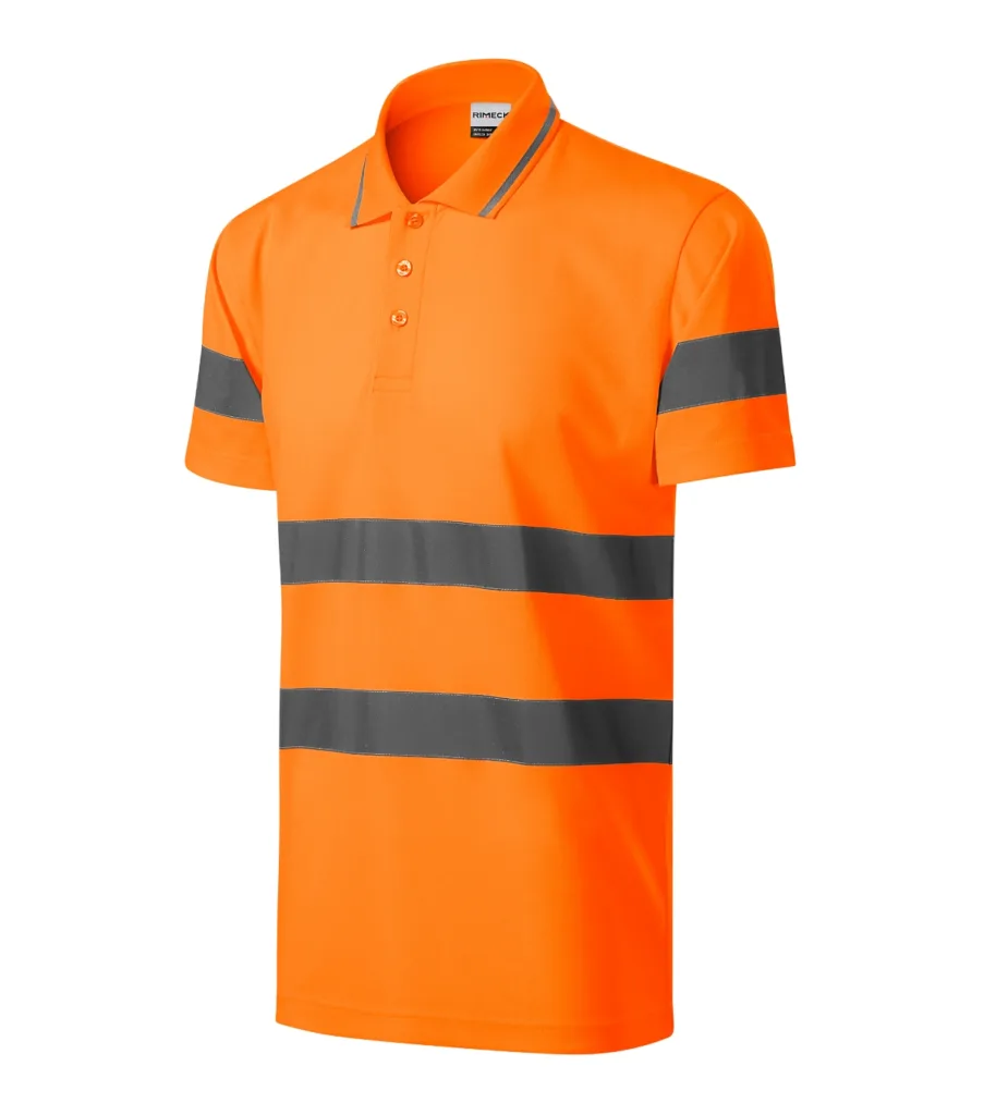 Polokošile RIMECK HV Runway 2V9, unisex, fluorescenční oranžová