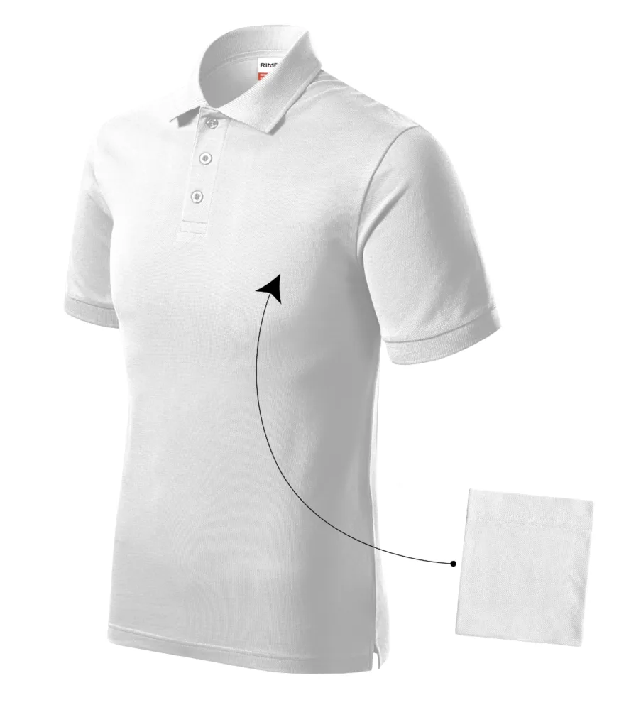 Polokošile RIMECK Resist Heavy Polo R20, pánská, bílá