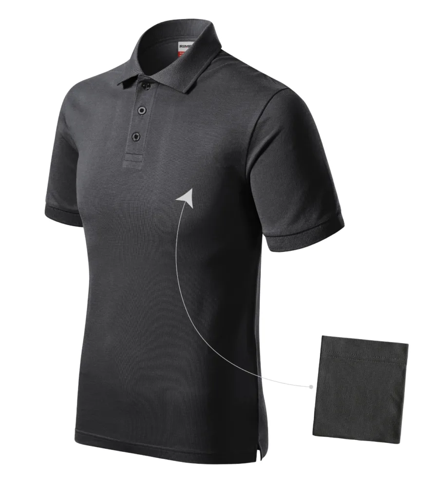 Polokošile RIMECK Resist Heavy Polo R20, pánská, ebony gray