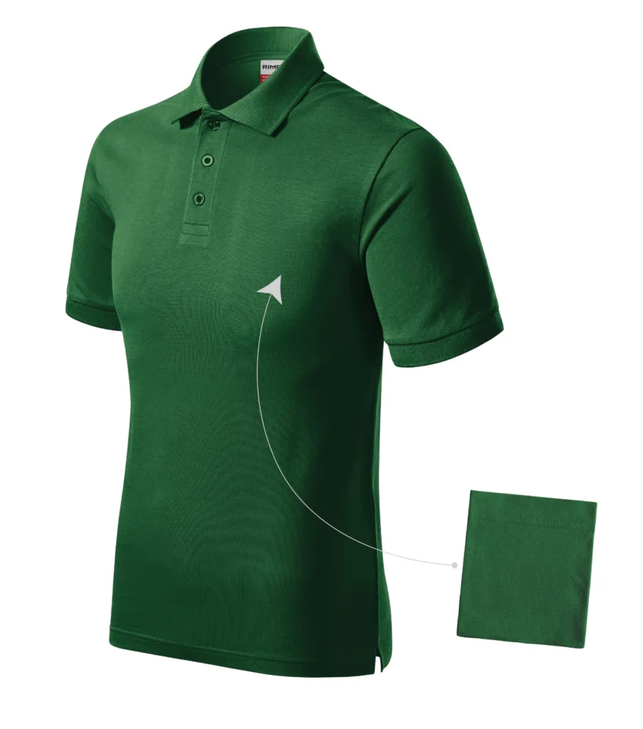 Polokošile RIMECK Resist Heavy Polo R20, pánská, lahvově zelená