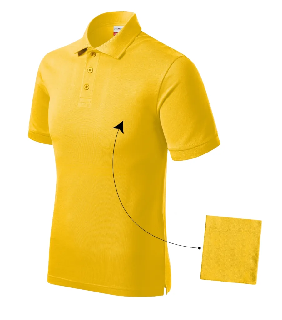 Polokošile RIMECK Resist Heavy Polo R20, pánská, žlutá