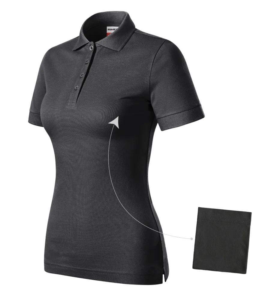 Polokošile RIMECK Resist Heavy Polo R21, dámská, ebony gray