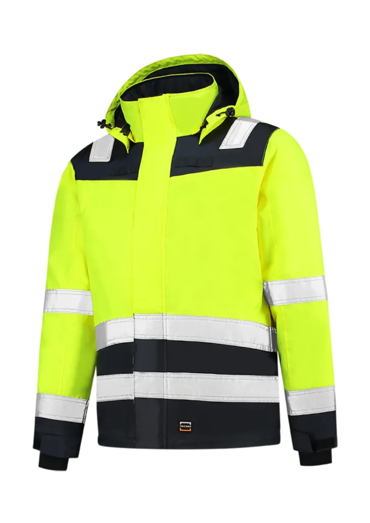 Pracovní bunda TRICORP Midi Parka High Vis Bicolor T51, unisex, fluorescenční žlutá