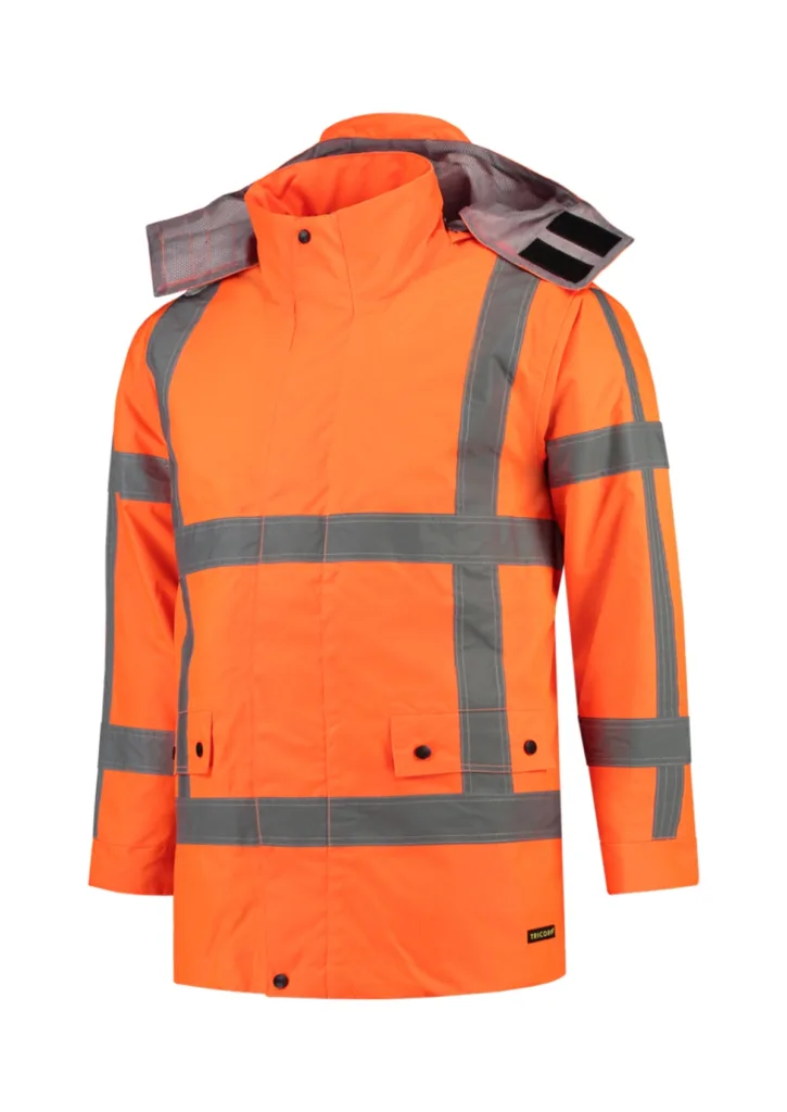 Pracovní bunda TRICORP RWS Parka T50, unisex, fluorescenční oranžová
