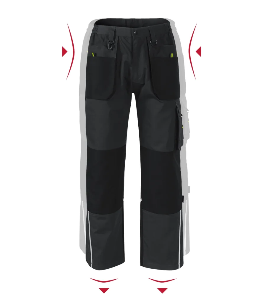 Pracovní kalhoty RIMECK Ranger W03, pánské, ebony gray