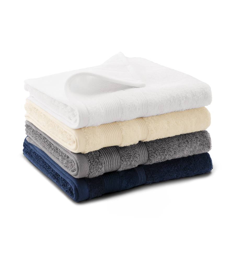 Ručník MALFINI Organic (GOTS) 917, unisex, námořní modrá