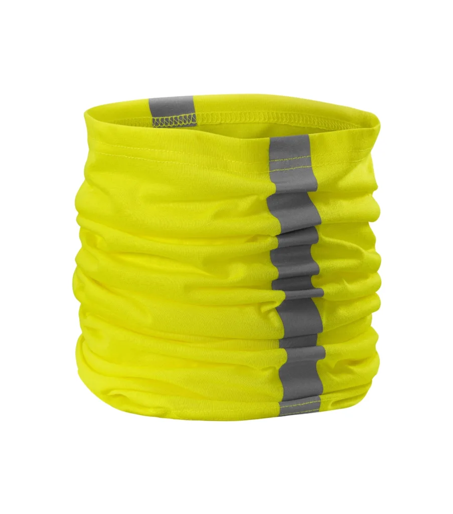 Šátek RIMECK HV Twister 3V8, unisex, fluorescenční žlutá